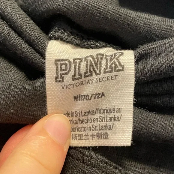 Victoria’s Secret Pink Tie Dye Colorful Leggings Black - Picture 3 of 4